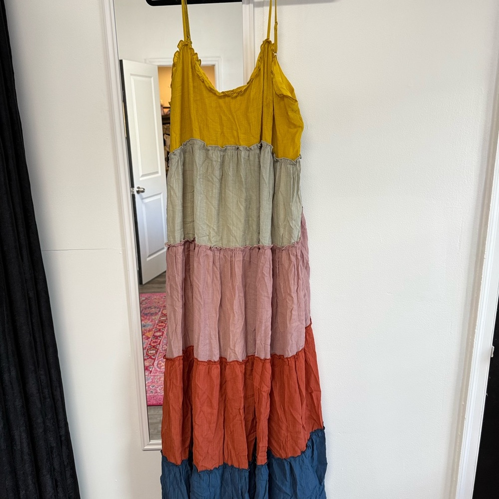Colorful Tiered Maxi Dress